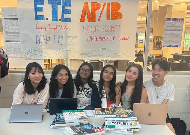 ETE's Book Drive at Richard Montgomery HS in Maryland